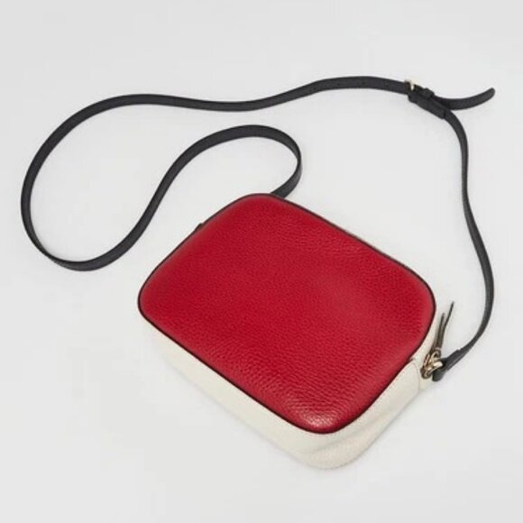 Gucci Red/White/Blue Leather Soho Disco Shoulder Bag - Picture 3 of 11